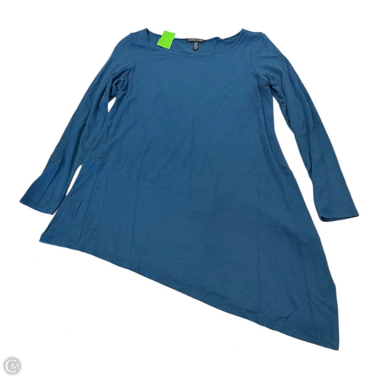 Top Long Sleeve By Eileen Fisher In Blue, Size: S