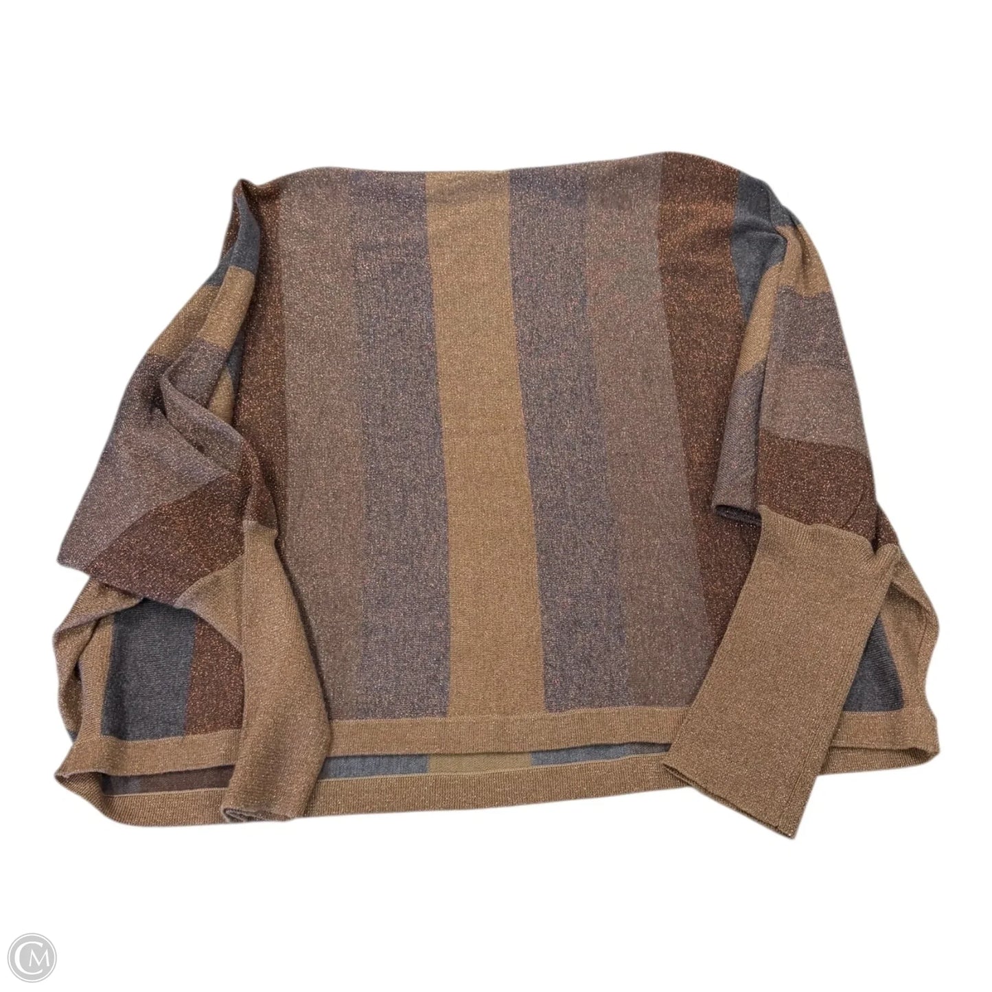 Top 3/4 Sleeve By Thml In Gold & Tan, Size: M