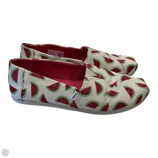 Shoes Flats By Toms In Pink, Size: 6.5