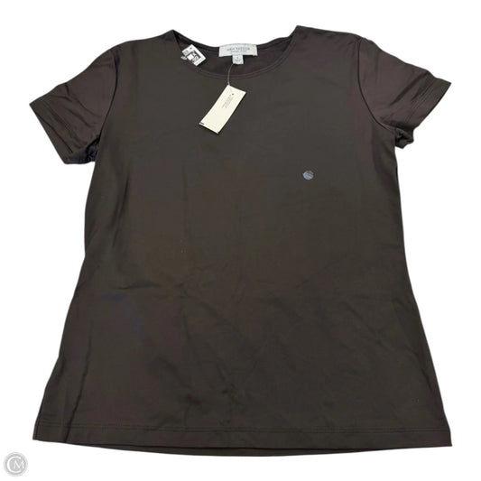 Top Short Sleeve By Ann Taylor In Brown, Size: S