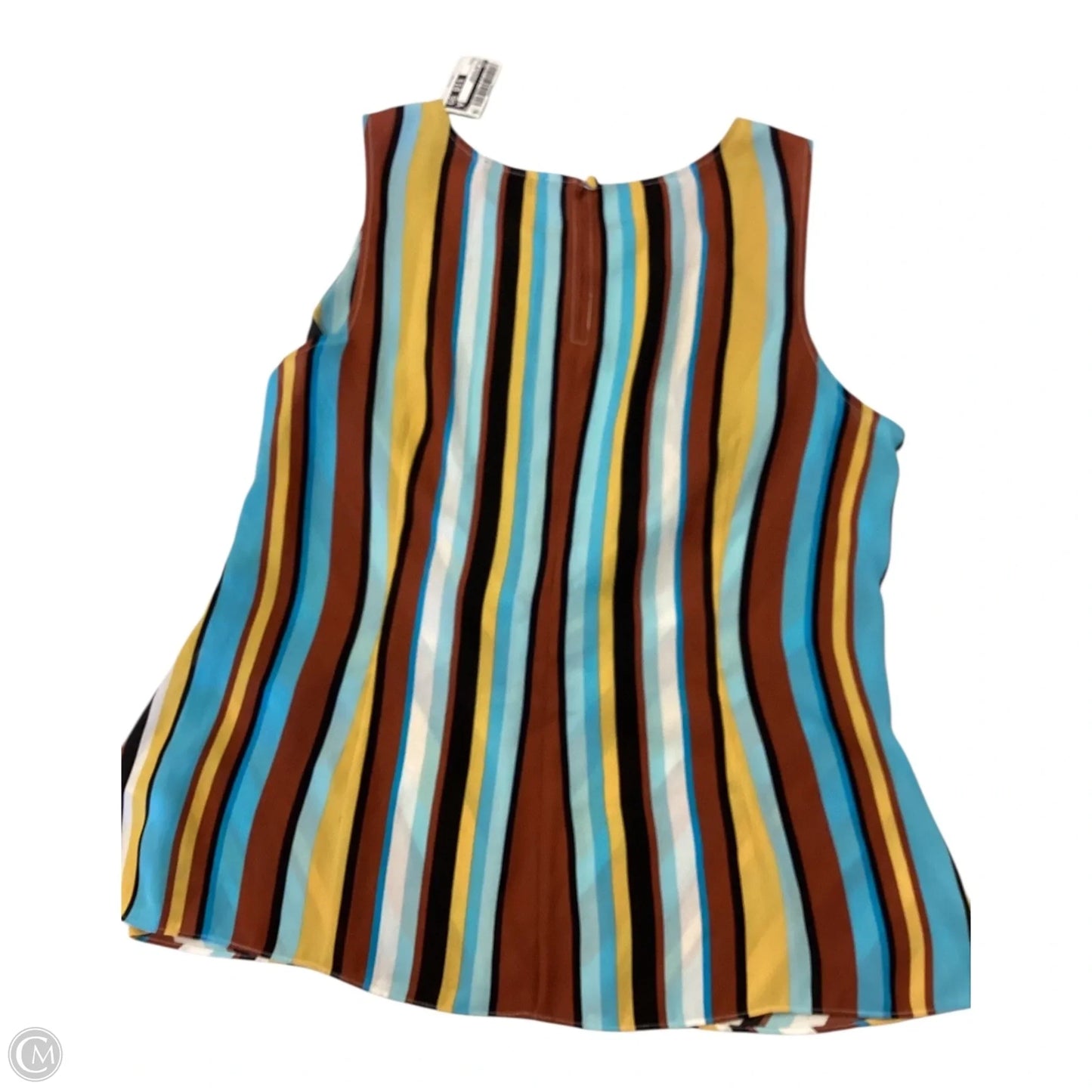 Top Sleeveless By Inc In Striped Pattern, Size: L