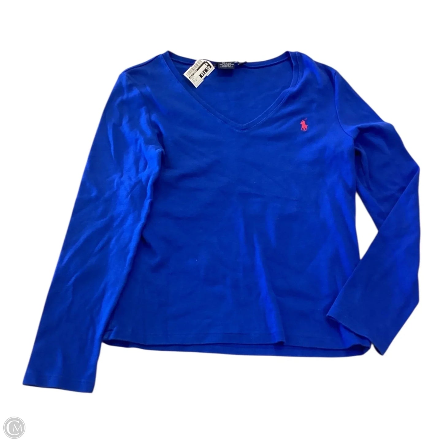 Top Long Sleeve By Ralph Lauren In Blue, Size: Xl