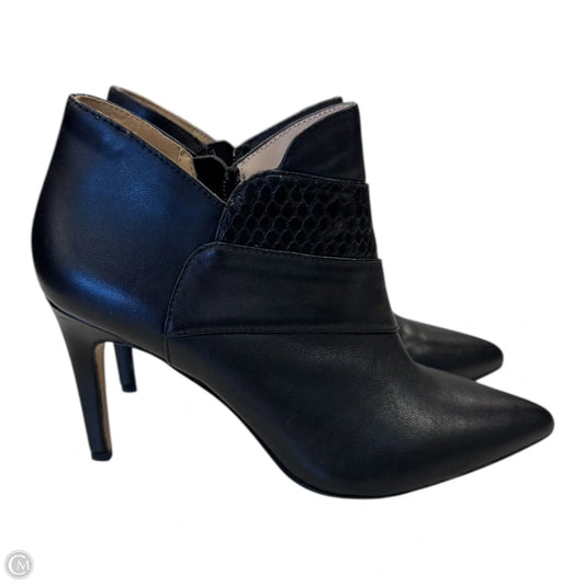 Boots Ankle Heels By Adrienne Vittadini In Black, Size: 7.5