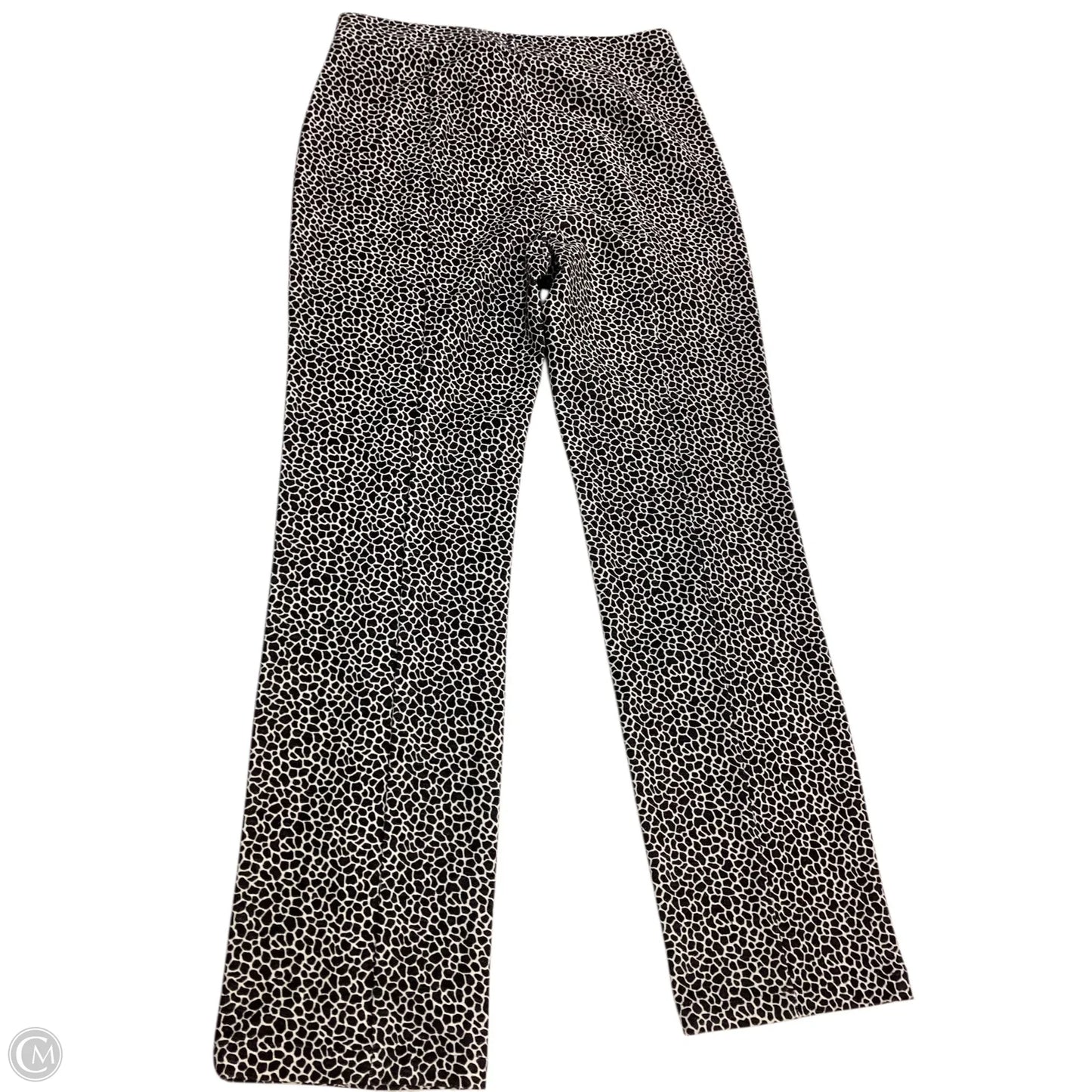 Pants Cropped By Michael By Michael Kors In Black & White, Size: S