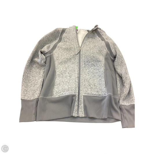 Jacket Fleece By Ideology In Grey, Size: L