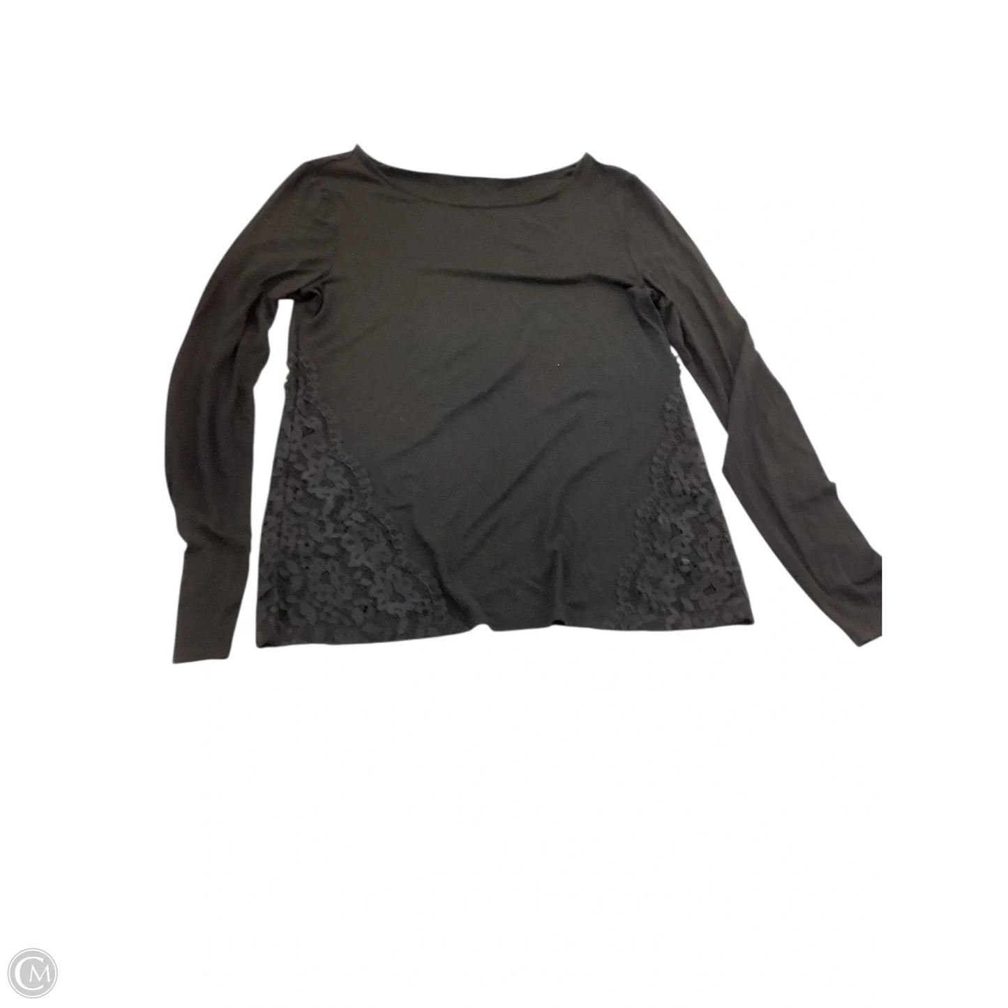 Top Long Sleeve By Loft In Black, Size: M