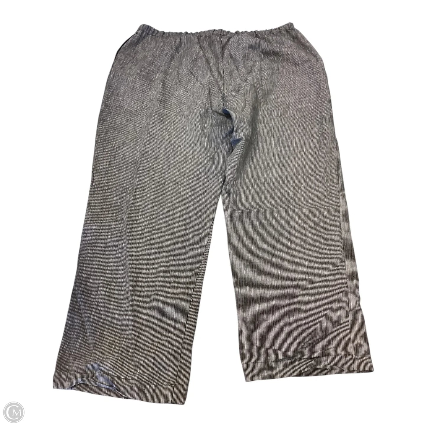 Pants Linen By Kate Hill In Black, Size: 3x