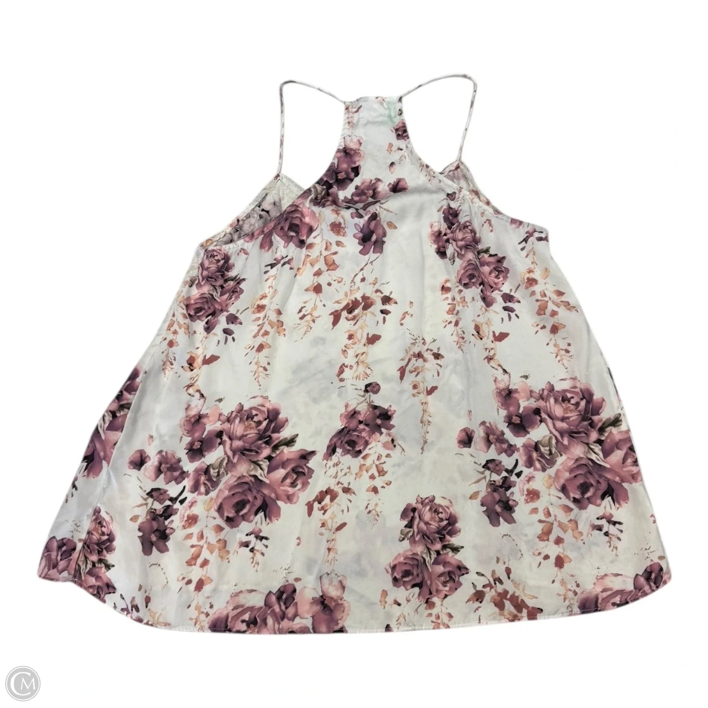 Top Cami By Clothes Mentor In Floral Print, Size: L