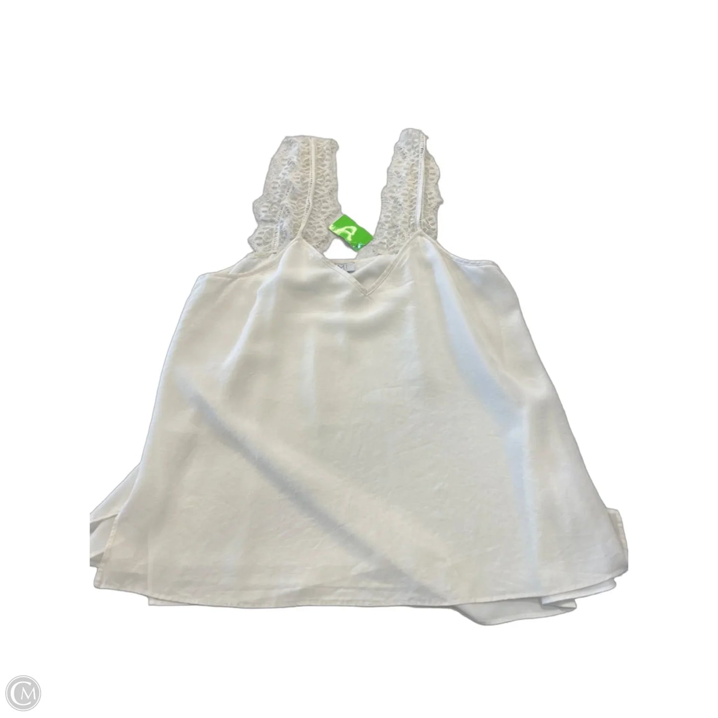 Top Cami By Clothes Mentor In Cream, Size: L