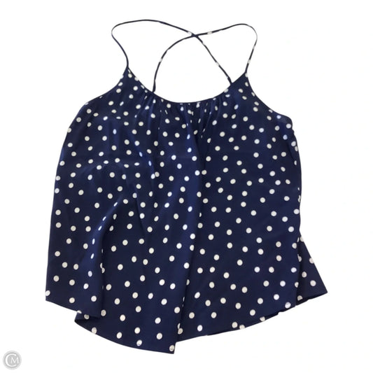 Top Sleeveless By Clothes Mentor In Polkadot Pattern, Size: L