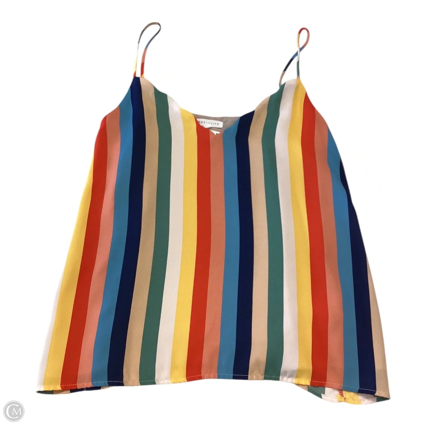 Top Sleeveless By Socialite In Striped Pattern, Size: Xl