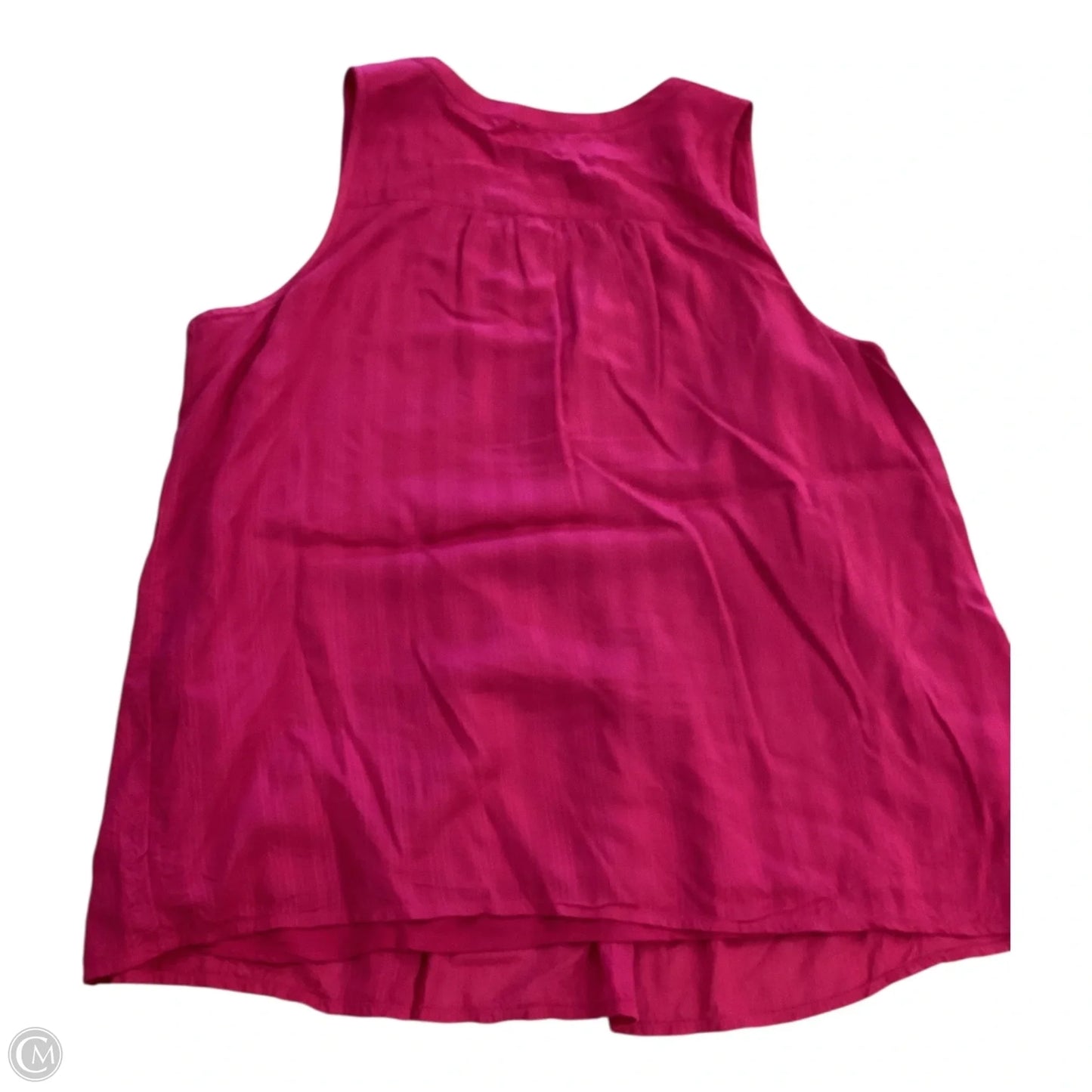 Top Sleeveless By Loft In Pink, Size: L