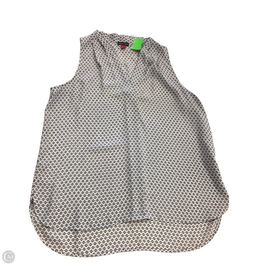 Top Sleeveless By Vince Camuto In Black & White, Size: L