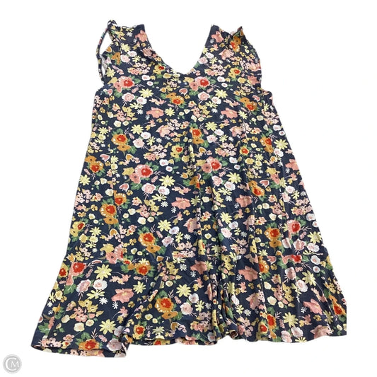 Dress Casual Short By Loft In Floral Print, Size: Xl