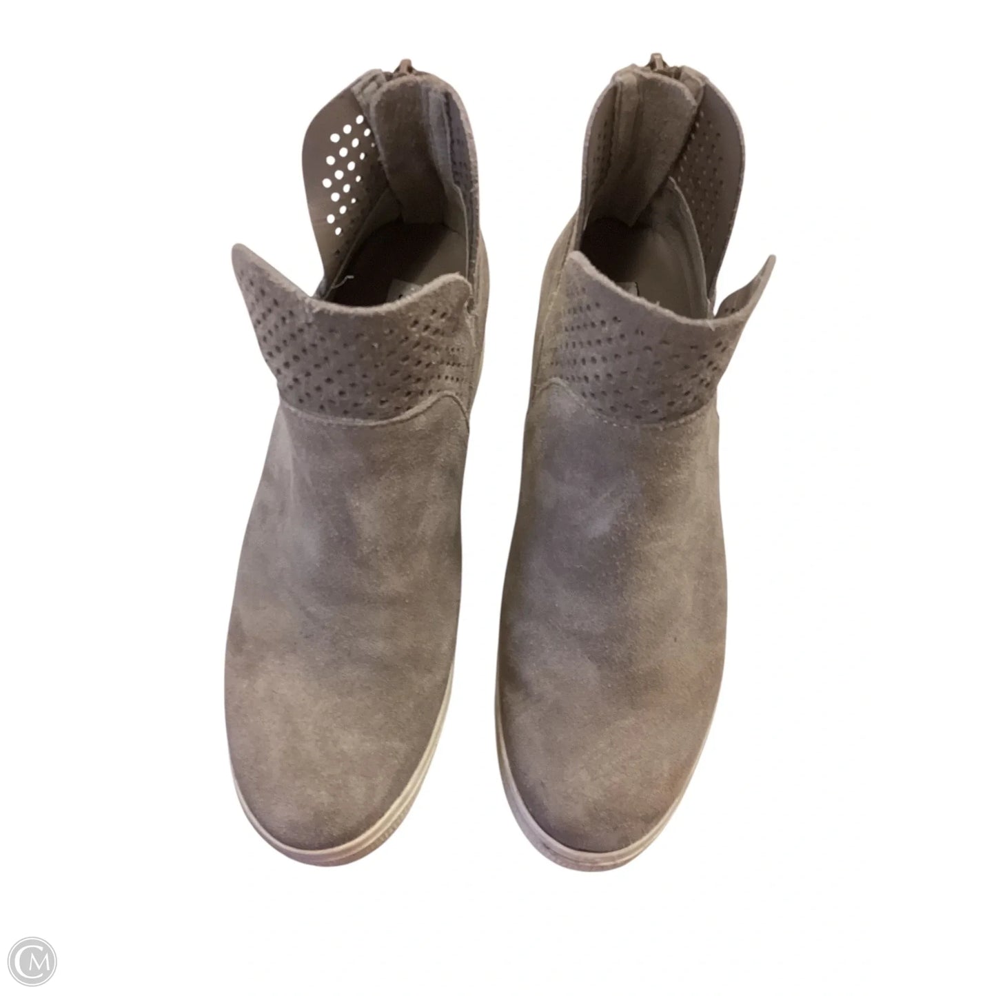 Boots Ankle Flats By Steve Madden In Grey, Size: 5.5