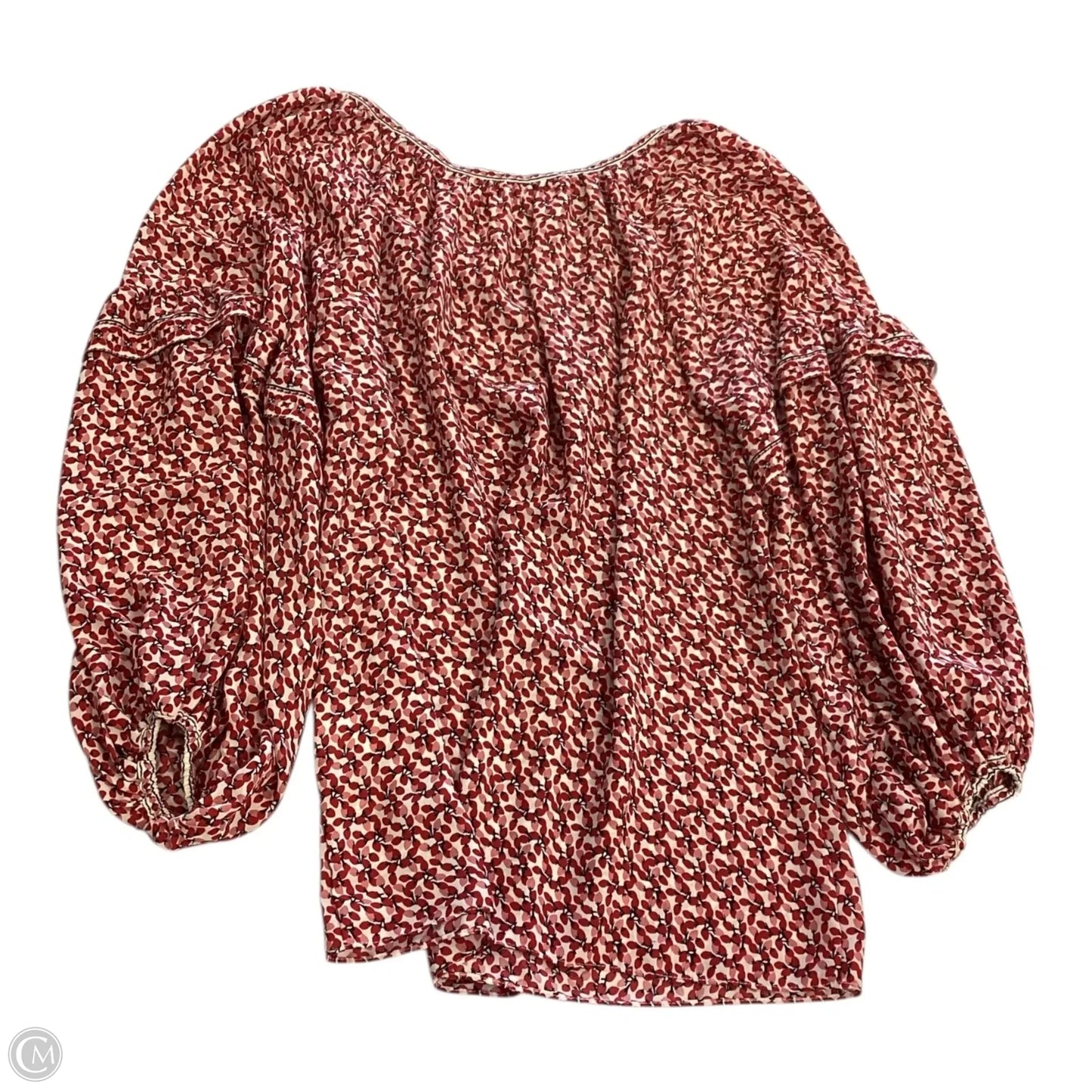 Top 3/4 Sleeve By Max Studio In Floral Print, Size: L