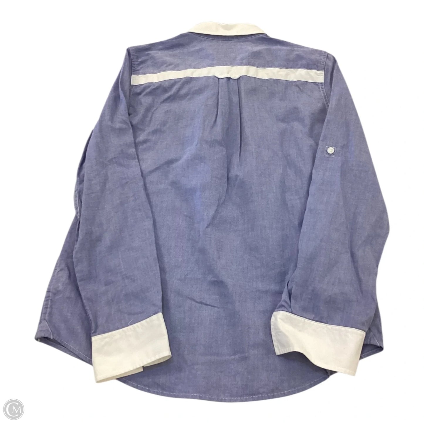 Top Long Sleeve By Tommy Hilfiger In Blue, Size: M