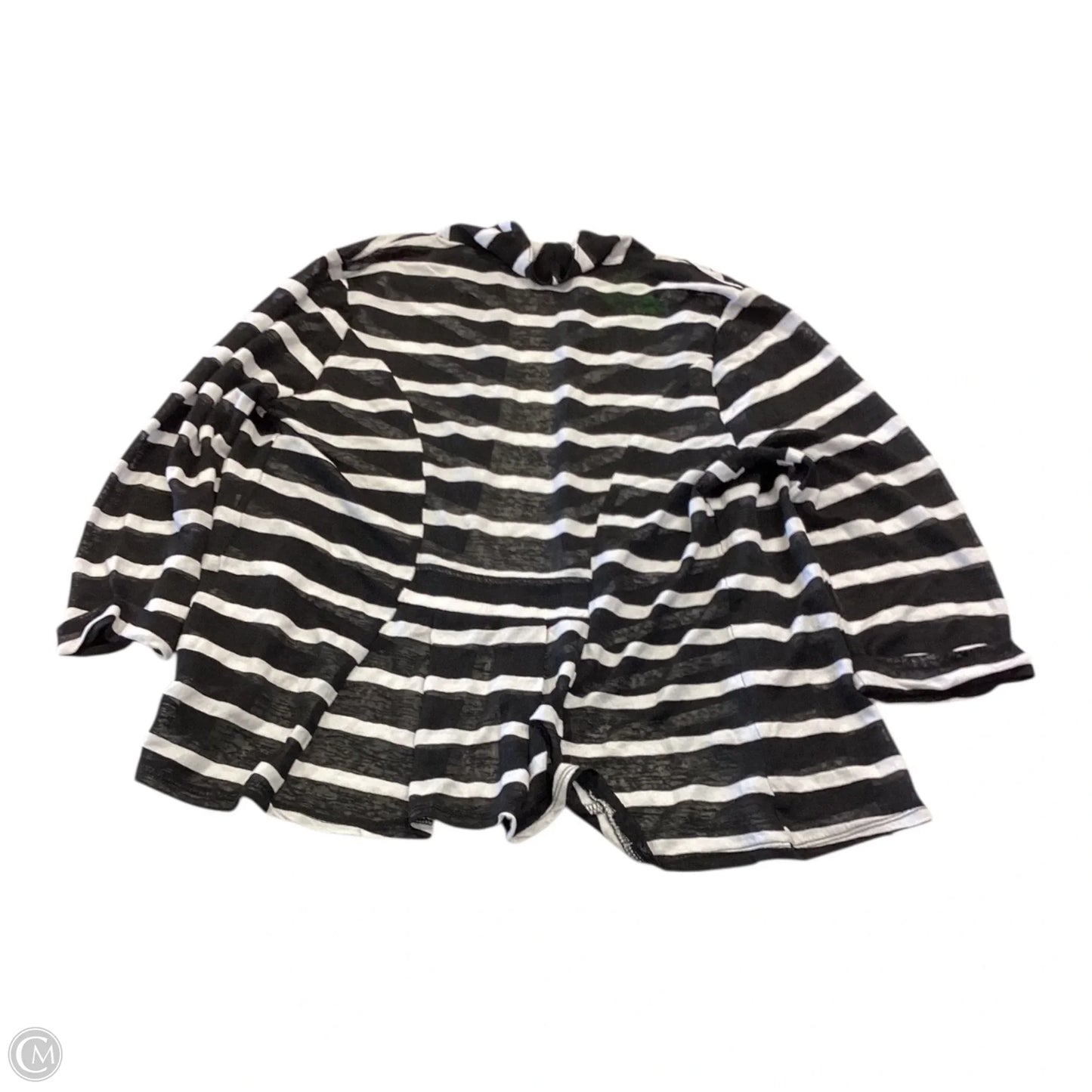 Cardigan By Clothes Mentor In Striped Pattern, Size: Xxl