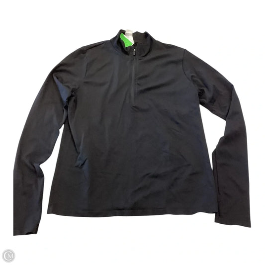 Top Long Sleeve By Fabletics In Black, Size: L