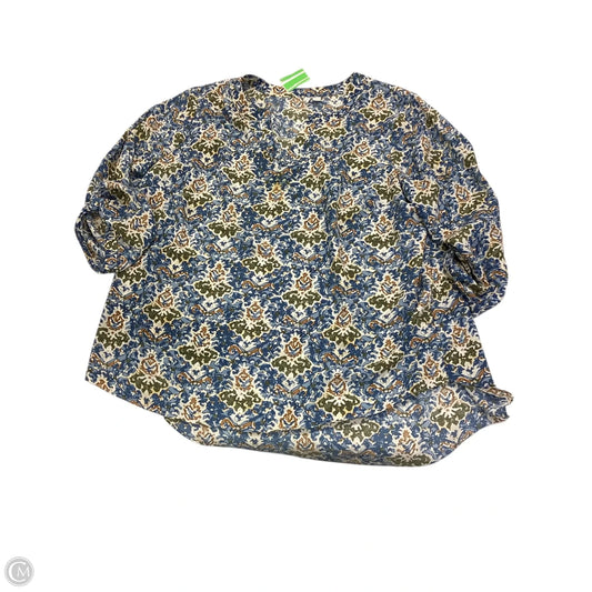 Blouse 3/4 Sleeve By Cato In Multi-colored, Size: 18