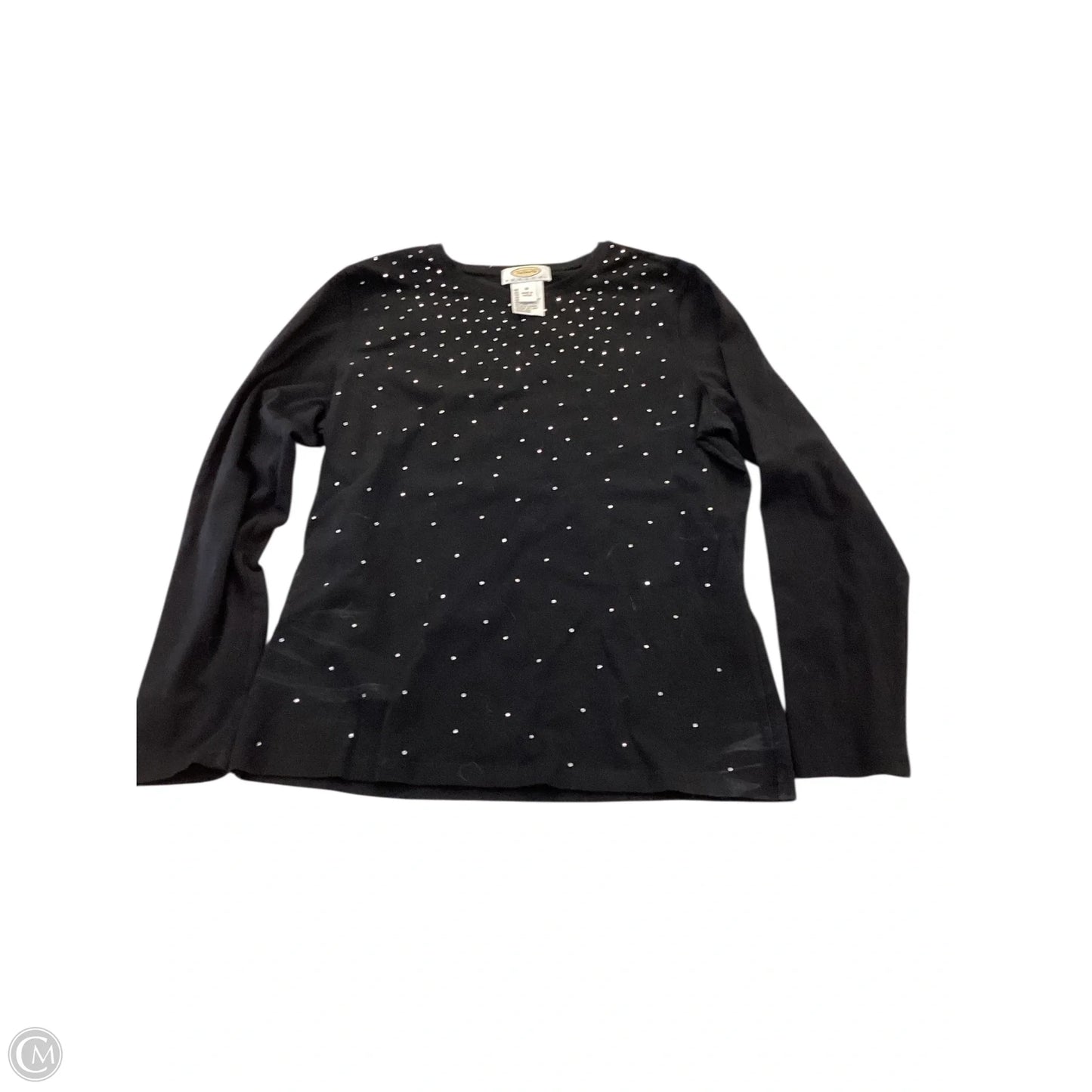 Top Long Sleeve By Talbots In Black, Size: Mp