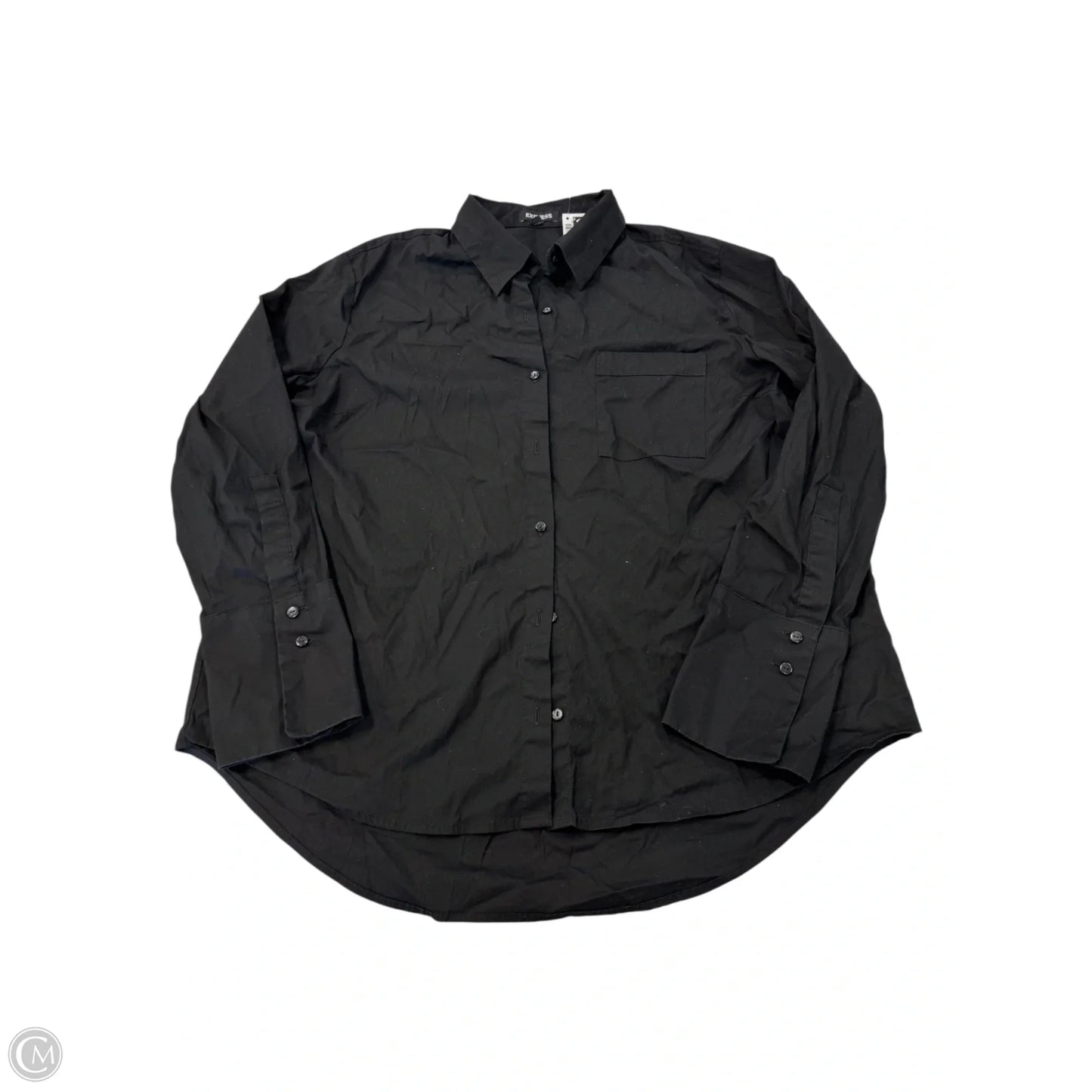 Top Long Sleeve By Express In Black, Size: L