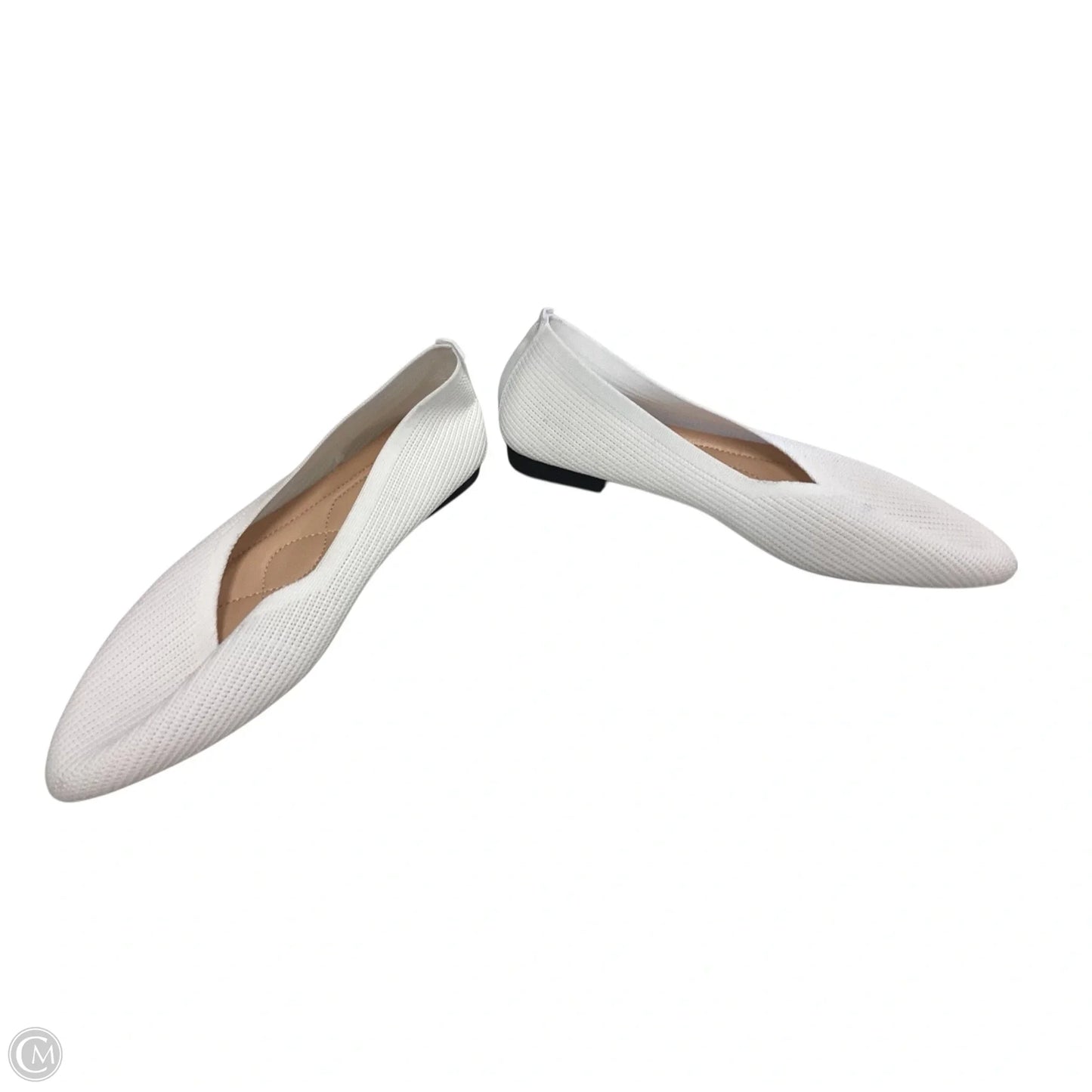 Shoes Flats By Clothes Mentor In White, Size: 9.5