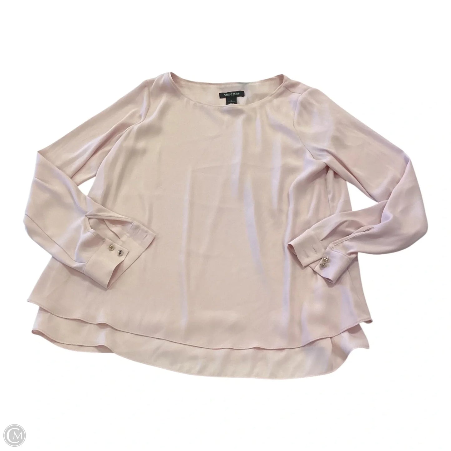 Blouse Long Sleeve By White House Black Market In Pink, Size: 4