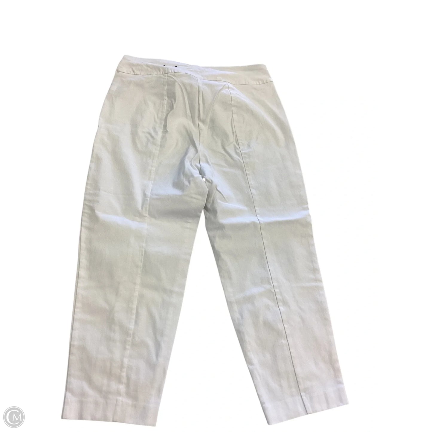 Capris By Jm Collections In White, Size: L