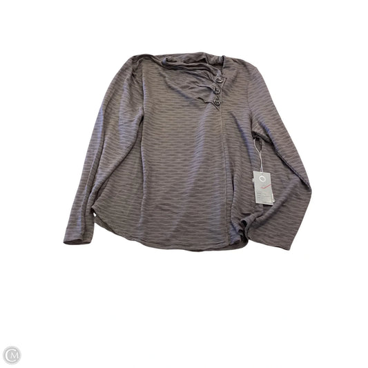 Top Long Sleeve By Habitat In Grey, Size: L