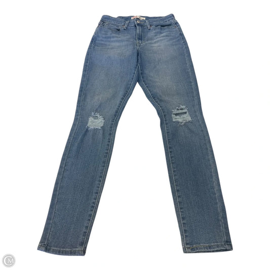 Jeans Skinny By Levis In Blue, Size: 4