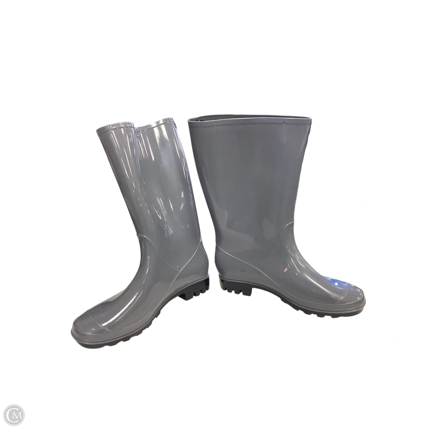 Boots Rain By Clothes Mentor In Grey, Size: 11