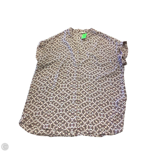 Blouse Short Sleeve By Pleione In Pink, Size: L