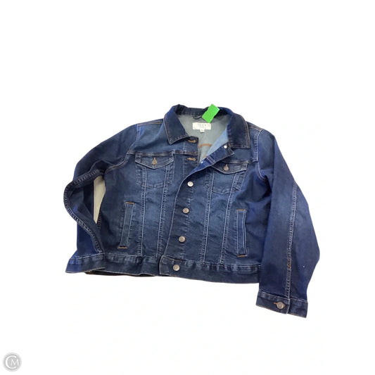 Jacket Denim By Time And Tru In Blue, Size: Xl