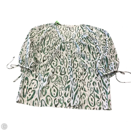 Blouse 3/4 Sleeve By Suzanne Betro In Green, Size: M