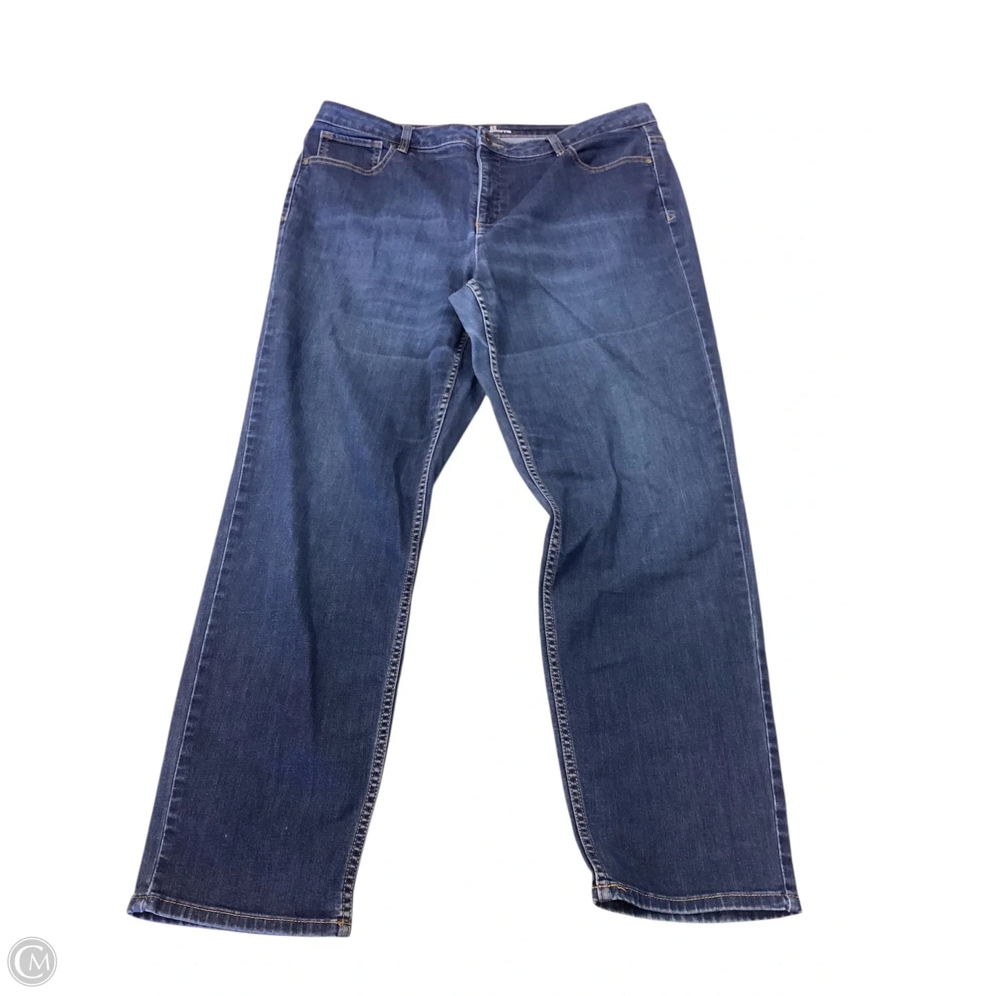 Jeans Cropped By Liz Claiborne In Blue, Size: 18
