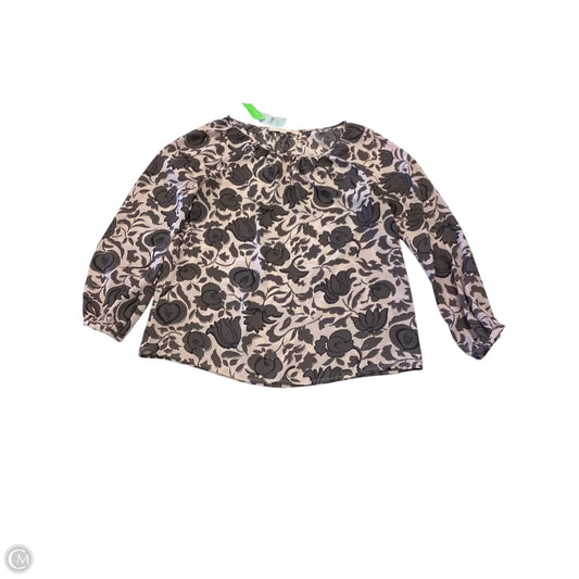 Blouse Long Sleeve By Loft In Floral Print, Size: Sp