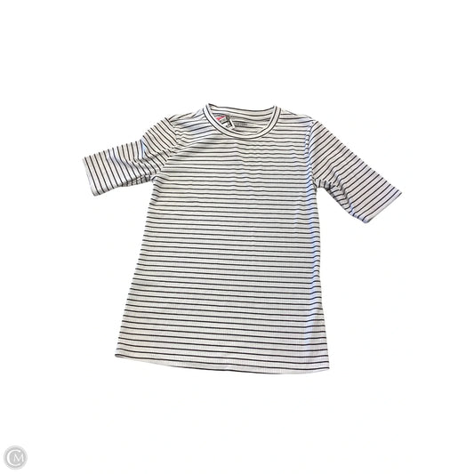Top Short Sleeve By Simply Vera In Striped Pattern, Size: S