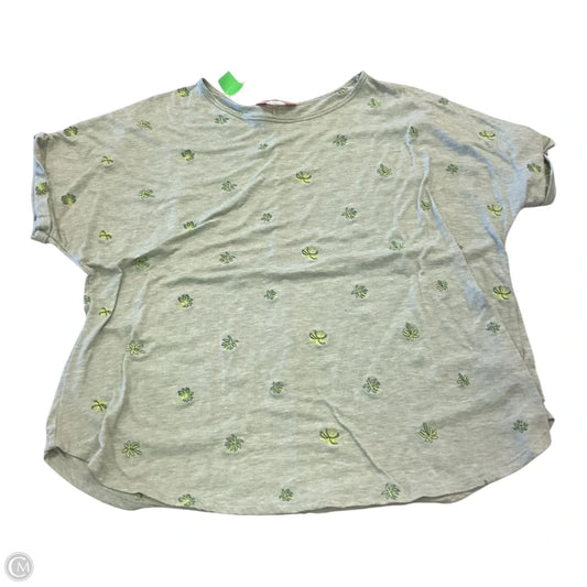 Top Short Sleeve By Amanda In Green, Size: 2x