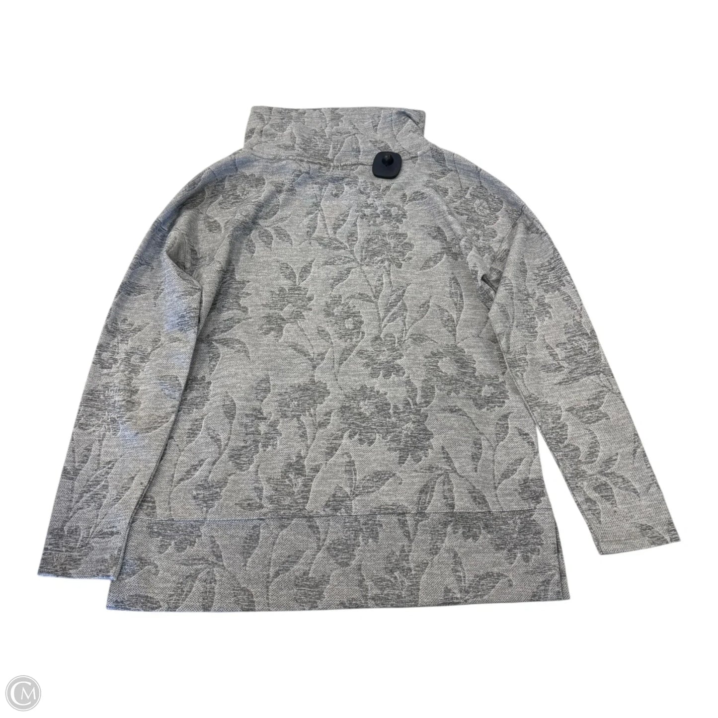 Top Long Sleeve By Talbots In Grey, Size: Xs