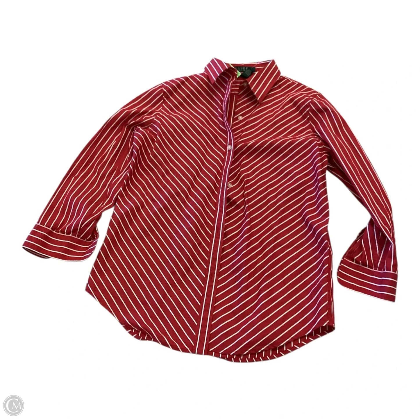 Top Long Sleeve By Ralph Lauren In Striped Pattern, Size: Xs
