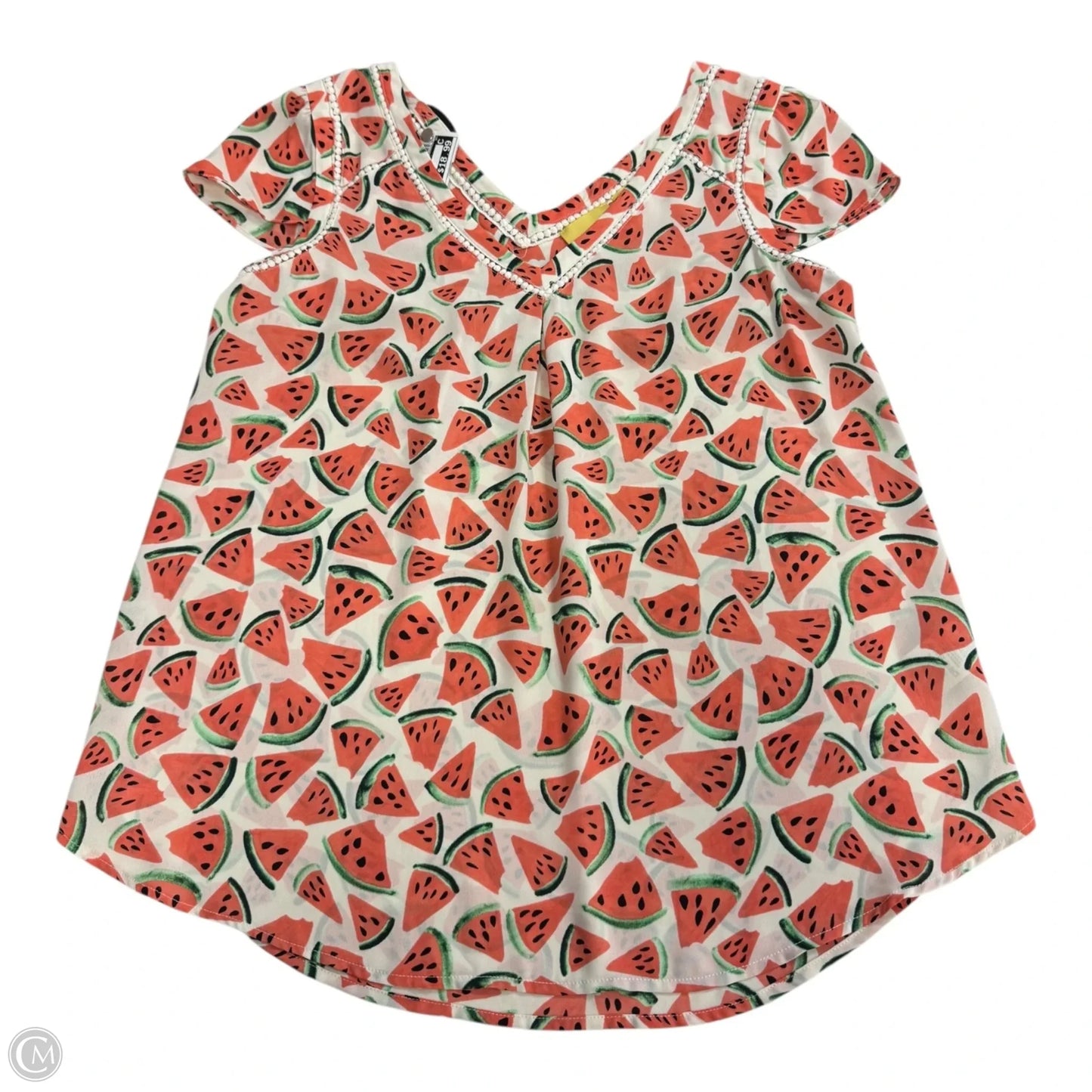 Blouse Sleeveless By Maeve In Orange, Size: 8