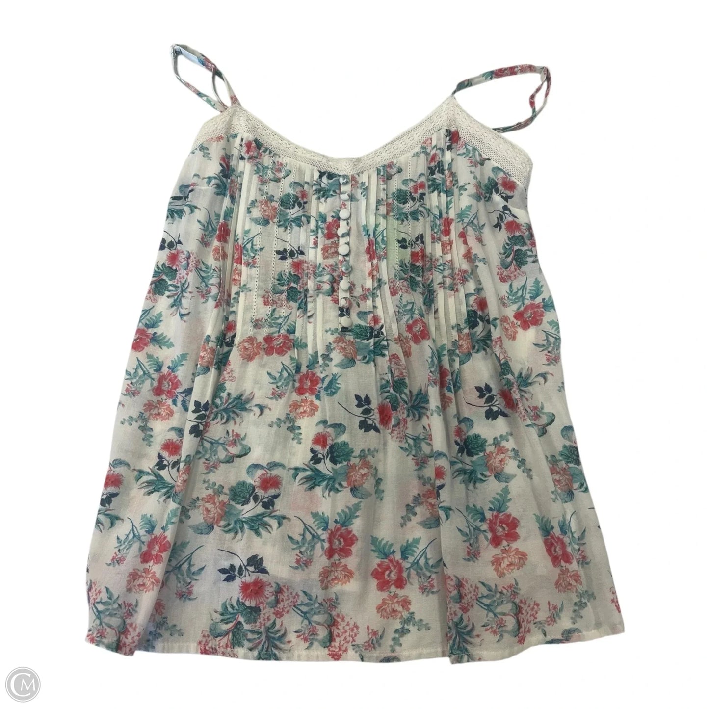 Top Sleeveless By Clothes Mentor In Floral Print, Size: 6