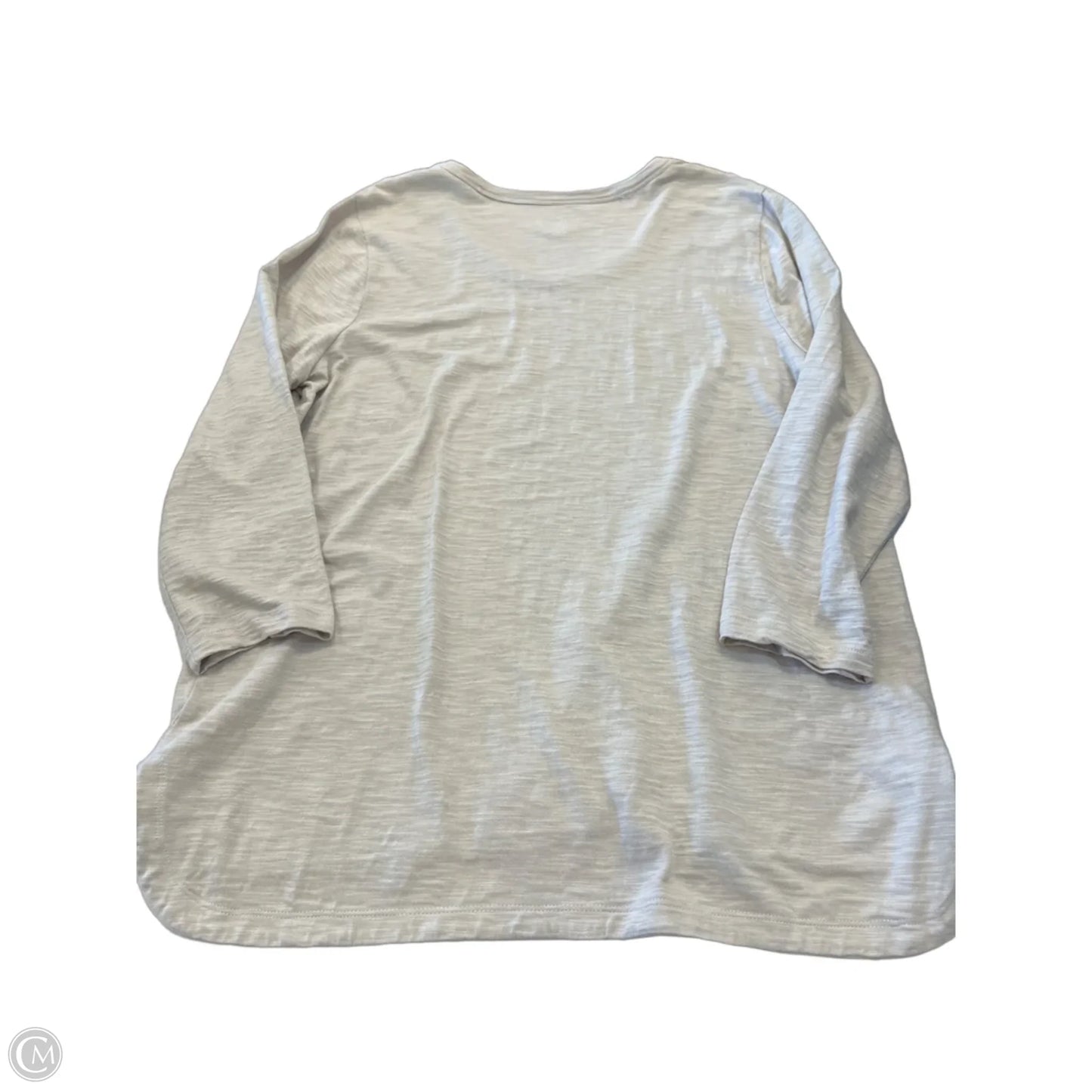 Top Long Sleeve By Chicos In Tan, Size: L