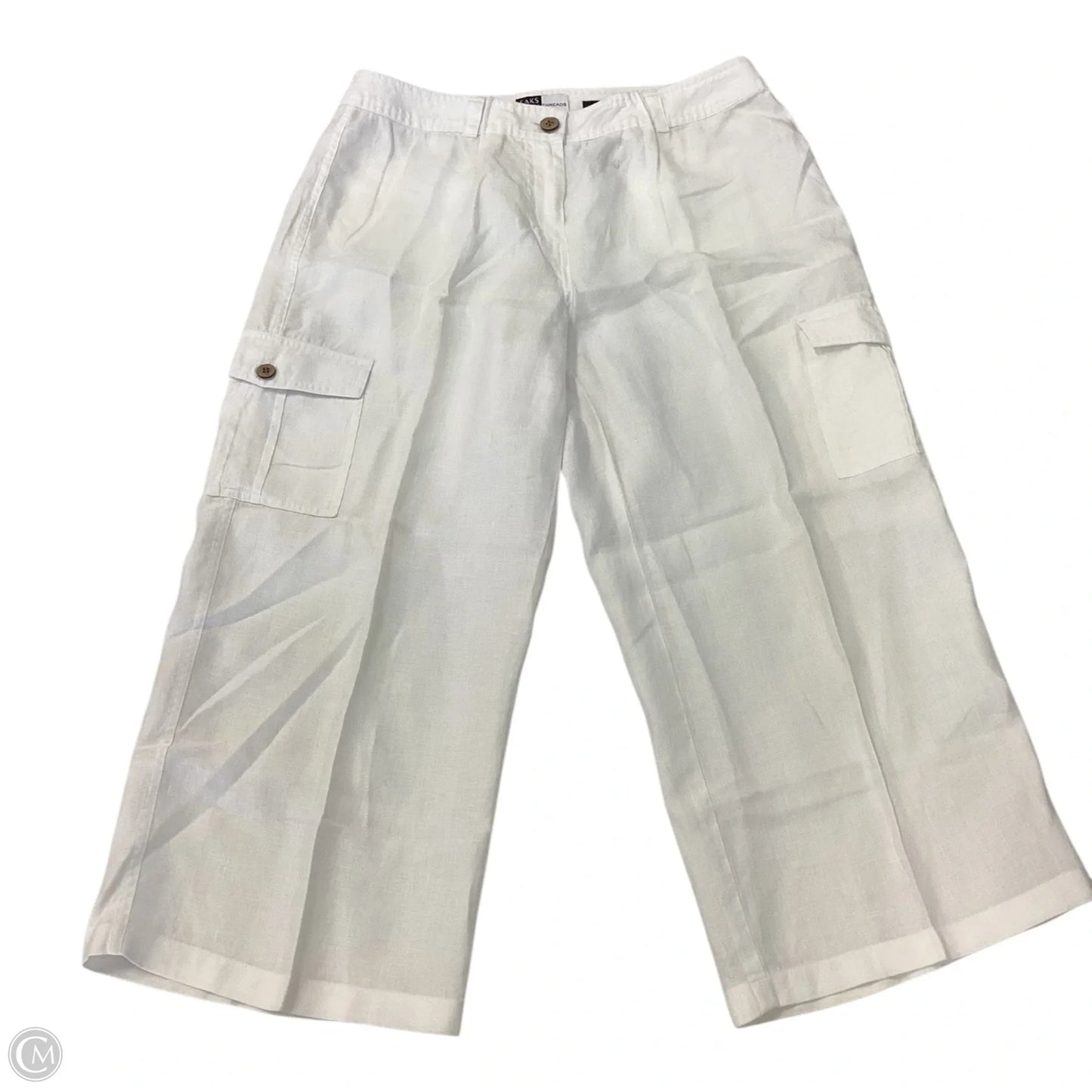 Capris By Saks Fifth Avenue In White, Size: 8