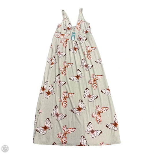 Dress Casual Maxi By Earthbound In Floral Print, Size: Xxl