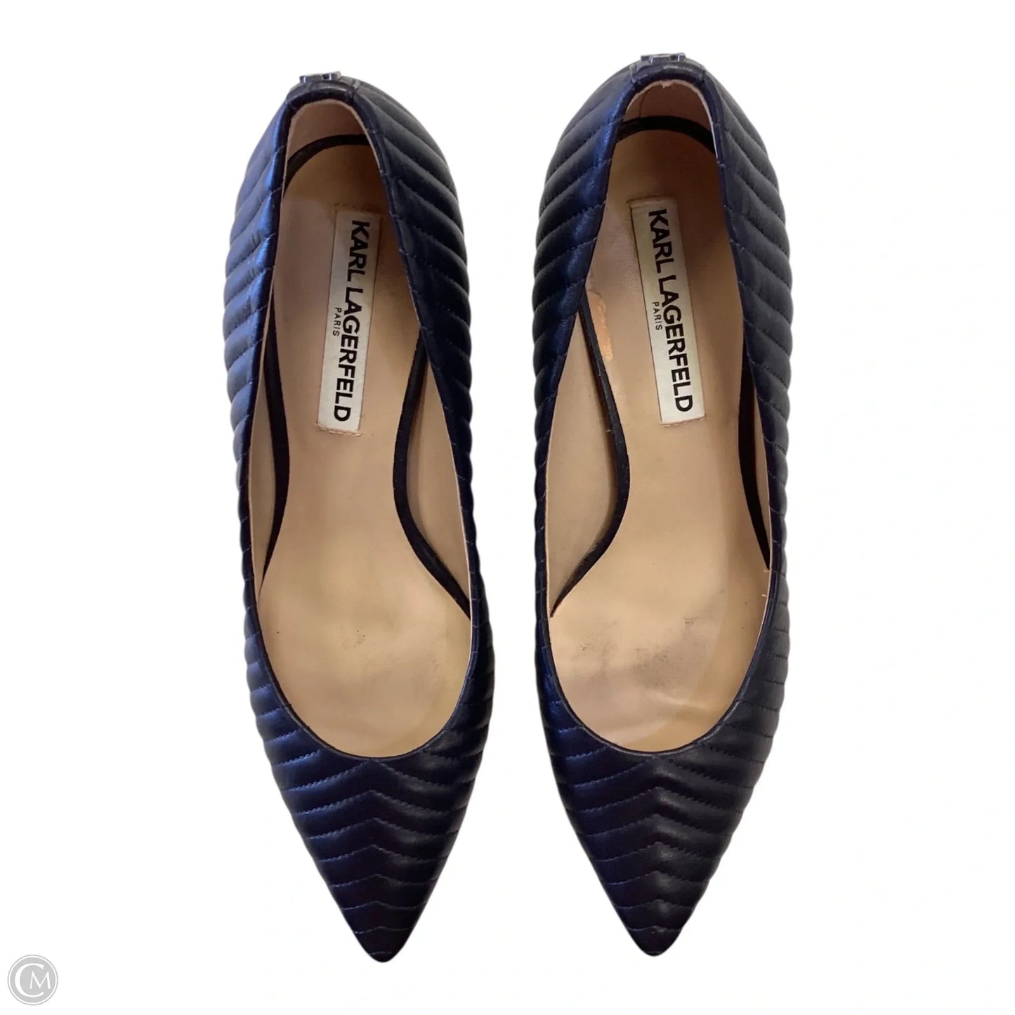 Shoes Designer By Karl Lagerfeld In Navy, Size: 7.5