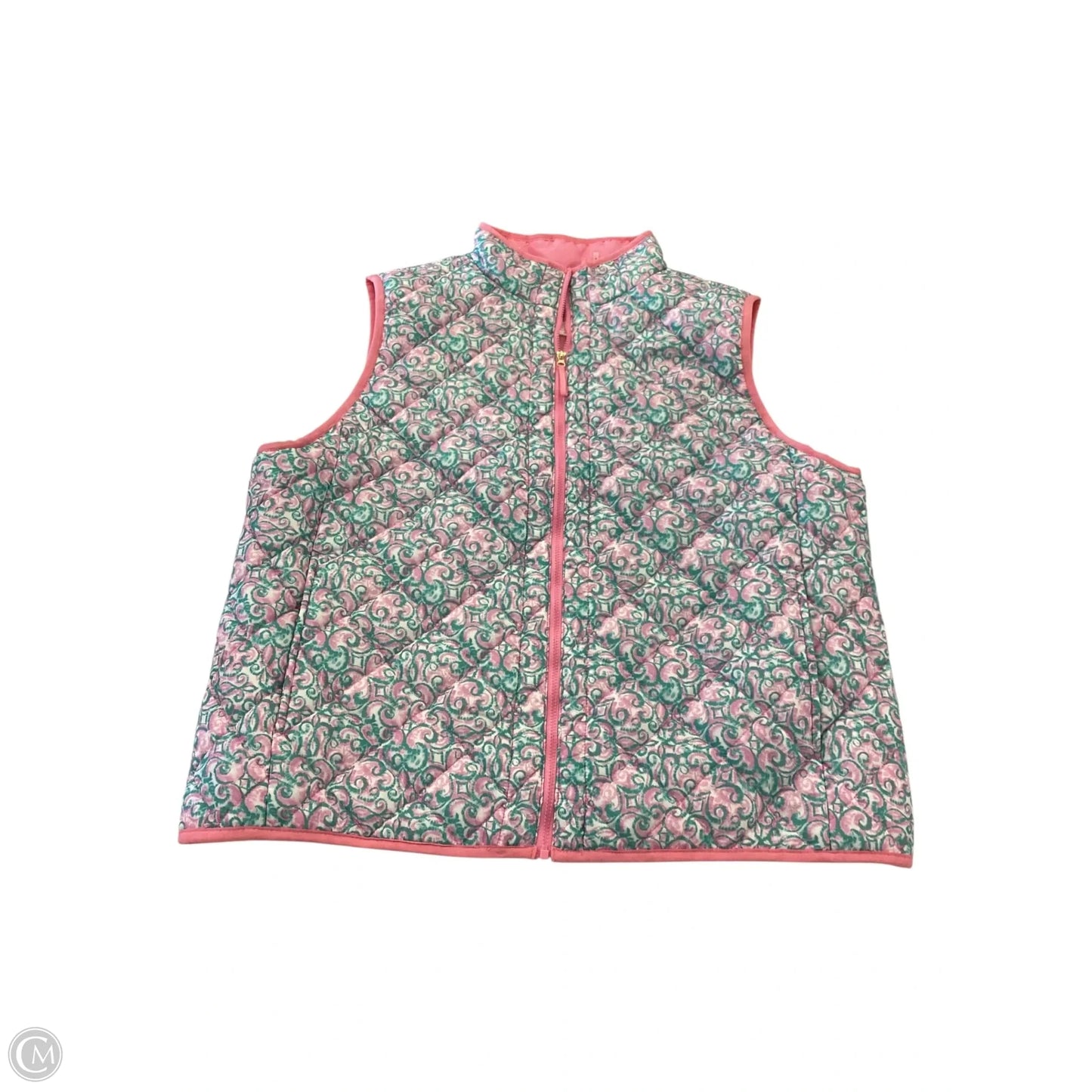 Vest Puffer & Quilted By Stella Parker In Pink, Size: Xlp