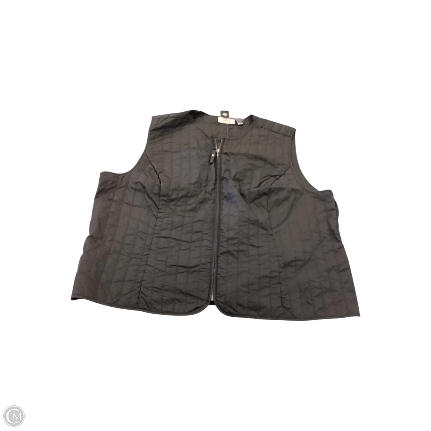 Vest Puffer & Quilted By Chicos In Black, Size: Xxl