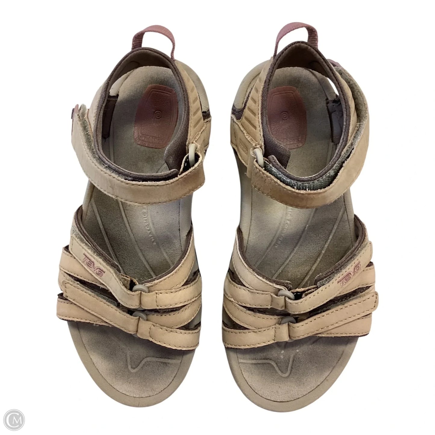 Sandals Flats By Teva In Tan, Size: 5